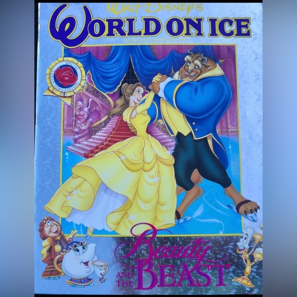Vintage Disney on Ice Beauty and the Beast Program from 1992